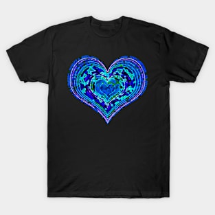 psychedelic heart T-Shirt